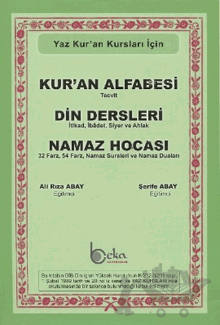 Yaz Kur’an Kursları İçin Kur’an Alfabesi - Din Dersleri - Namaz Hocası