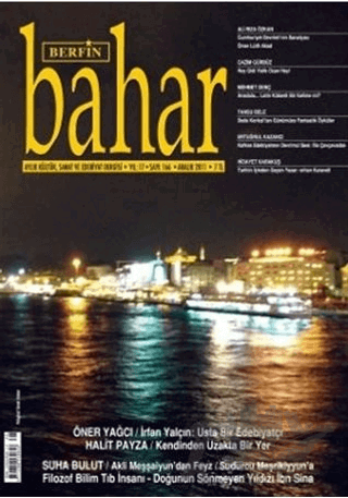 Berfin Bahar Aylık Kültür, Sanat ve Edebiyat Dergisi Sayı: 166