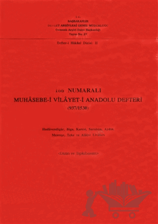 166 Numaralı Muhasebe-i Vilayet-i Anadolu Defteri (937 / 1530)