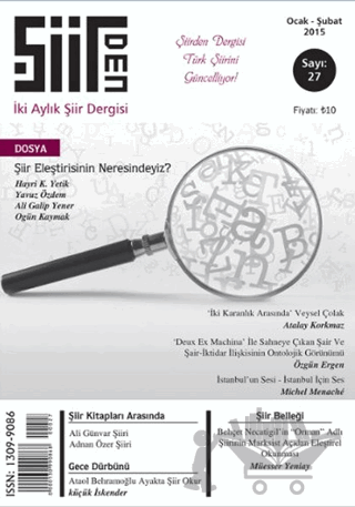 Şiirden İki Aylık Şiir Dergisi Sayı: 27