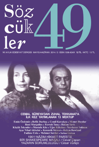 Sözcükler Dergisi Sayı: 49 Mayıs -Haziran 2014