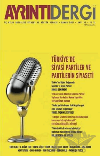 Ayrıntı Dergisi Sayı: 37 Bahar 2021