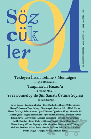 Sözcükler Dergisi Sayı: 91 Mayıs-Haziran 2021