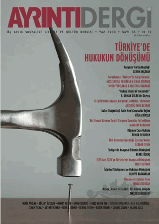 Ayrıntı Dergisi Sayı: 35 Yaz 2020
