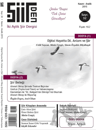 Şiirden İki Aylık Şiir Dergisi Sayı: 32 Kasım - Aralık 2015