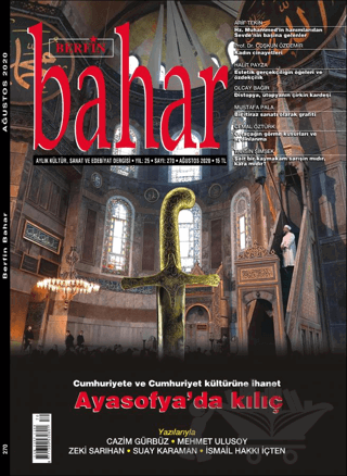 Berfin Bahar Aylık Kültür Sanat ve Edebiyat Dergisi Sayı: 270 Ağustos 2020