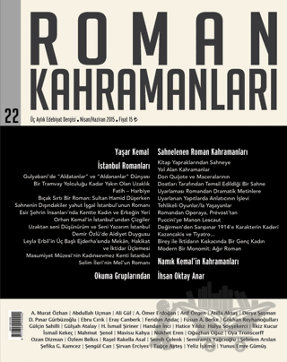 Roman Kahramanları Sayı: 22 Nisan-Haziran 2015
