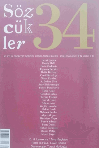 Sözcükler Dergisi Sayı: 34 Kasım - Aralık 2011