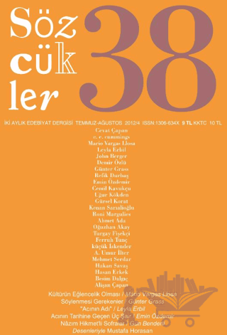 Sözcükler Dergisi Sayı: 38 Temmuz - Ağustos 2012
