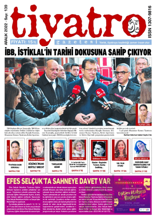 Tiyatro Gazetesi Sayı: 139 - Aralık 2022