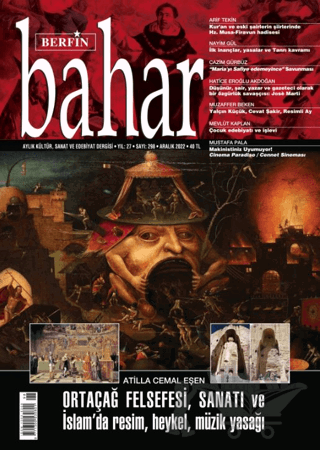 Berfin Bahar Aylık Kültür Sanat ve Edebiyat Dergisi Aralık 2022 - 298. Sayı