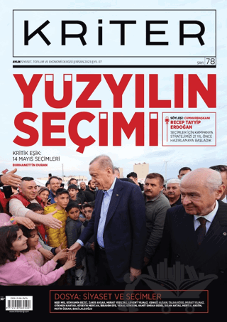 Kriter Aylık Siyaset Toplum ve Ekonomi Dergisi Sayı: 78 Nisan 2023