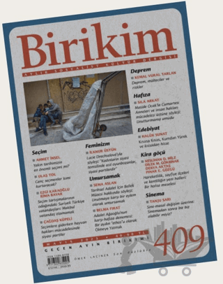Birikim Aylık Sosyalist Kültür Dergisi Sayı: 409 Mayıs 2023