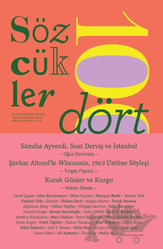 Sözcükler Dergisi Sayı: 104 Temmuz - Ağustos 2023