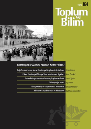 Toplum ve Bilim Dergisi Sayı: 164