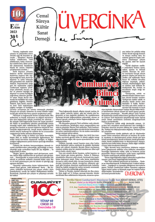 Üvercinka Dergisi: 107 - 108 - Eylül Ekim 2023