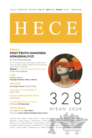 Hece Dergisi - Sayı: 328 Nisan 2024