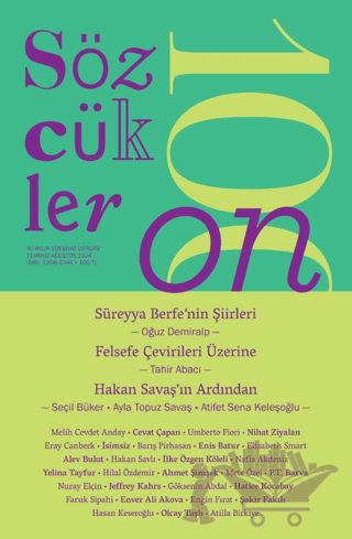 Sözcükler Dergisi 110. Sayı Temmuz - Ağustos 2024