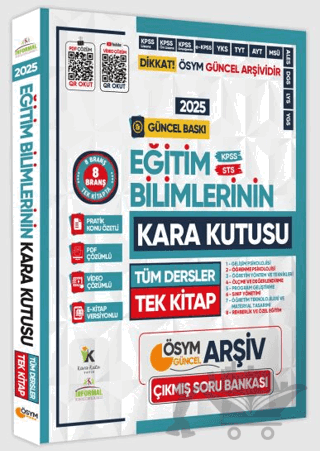 2025 KPSS Eğitim Bilimlerinin Kara Kutusu Tüm Dersler Tek Kitap Çözümlü Soru Bankası