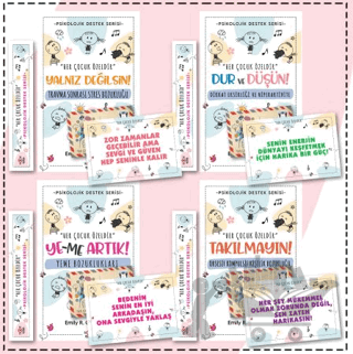Çocuklar İçin Psikoloik Destek Serisi 4 Kitap (Set 1)