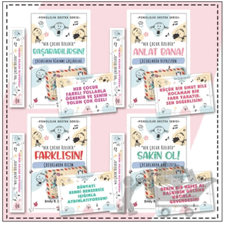 Çocuklar İçin Psikoloik Destek Serisi 4 Kitap (Set 2)