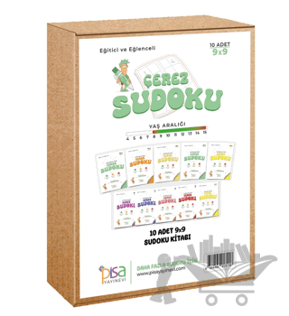 9x9 Eğitici ve Eğlenceli 10 Adet Çerez Sudoku Set