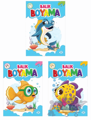 Balık Boyama Seti (3 Kitap)