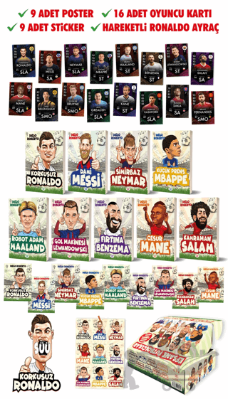 Efsane Futbolcular Kutulu Set (9 Kitap Takım)