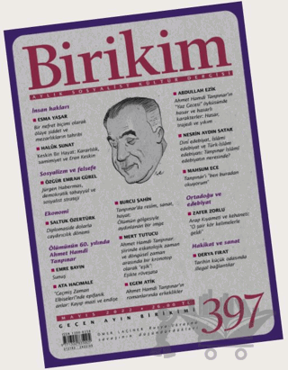 Birikim Aylık Sosyalist Kültür Dergisi Sayı: 397