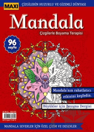 Maxi Mandala Çizgilerle Boyama Terapisi 8