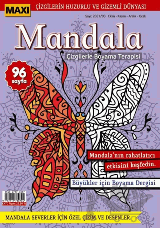 Maxi Mandala Çizgilerle Boyama Terapisi 5