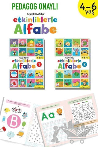 Küçük Dahiler - Etkinliklerle Alfabe 4-6 Yaş (2 Kitap Takım)