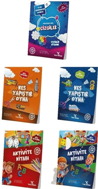 5-7 Yaş Okul Öncesi Aktivite Seti - 5 Kitap Takım