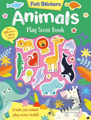 Felt Stickers - Animals Play Scene Book
