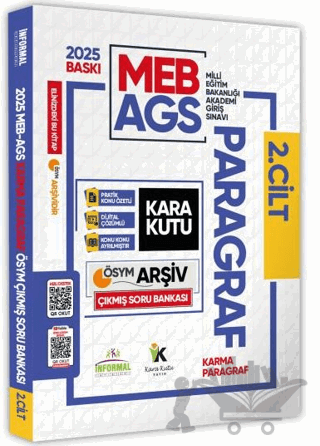 2025 MEB-AGS Türkçenin Kara Kutusu Paragraf 2 Karma ÖSYM Çıkmış Soru Bankası Video/PDF Çözümlü