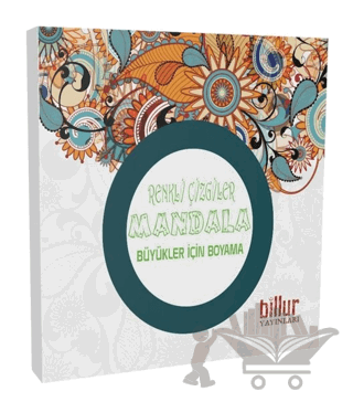 Renkli Çizgiler Mandala - Büyükler İçin Boyama