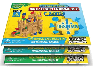 Dikkati Güçlendirme Seti Plus (3 Kitap Materyalsiz - 8 Yaş)