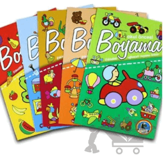 Okul Öncesi Boyama - Etkinlikli Eğlenceli Dev Boyama Kitabı (5 Kitap Takım)
