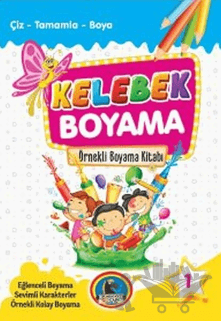 Kelebek Boyama Kitabı (8 Kitap Takım)