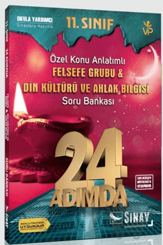 11. Sınıf Felsefe Grubu Din Kültürü ve Ahlak Bilgisi 24 Adımda Özel Konu Anlatımlı Soru Bankası