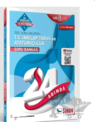 8. Sınıf 24 Adımda T.C. İnkılap Tarihi ve Atatürkçülük Soru Bankası