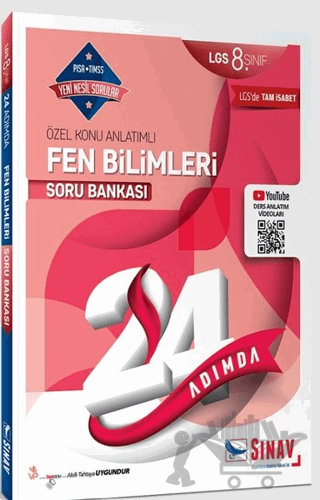 8. Sınıf 24 Adımda Fen Bilimleri Soru Bankası