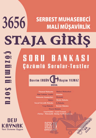 SMMM Staja Giriş Soru Bankası 2024