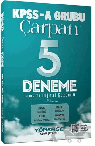 KPSS A Grubu Çarpan 5 Deneme Çözümlü