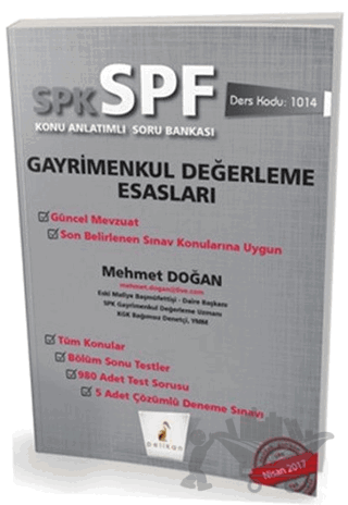 SPK - SPF Gayrimenkul Değerleme Esasları Konu Anlatımlı Soru Bankası