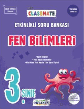 3. Sınıf Classmate Fen Bilimleri Etkinlikli Soru Bankası