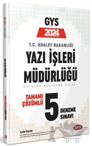 2024 GYS Adalet Bakanlığı Yazı İşleri Müdürlüğü Çözümlü 5 Deneme Sınavı