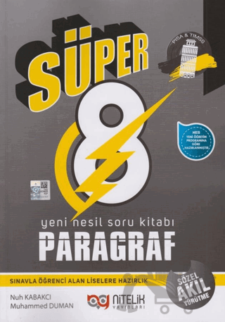 8. Sınıf Paragraf Süper Yeni Nesil Soru Kitabı