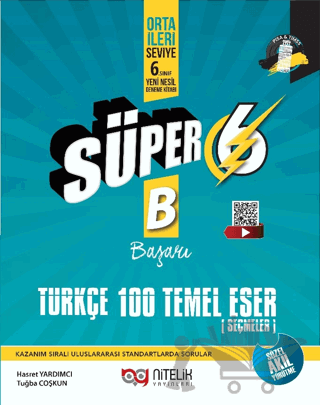 6. Sınıf Süper Türkçe 100 Temel Eser Yeni Nesil Soru Kitabı