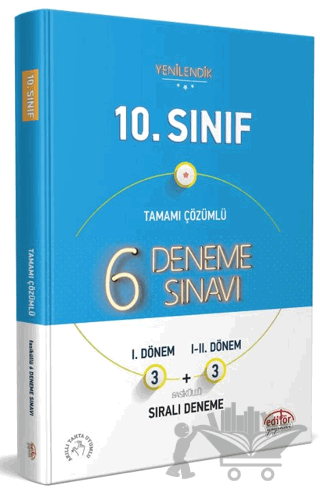 10. Sınıf Tamamı Çözümlü 6 Fasikül 3+3 Deneme Sınavı